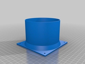 120 mm fan 100mm tubo de pvc as ferramentas personalizado 3d print model - Mito3D