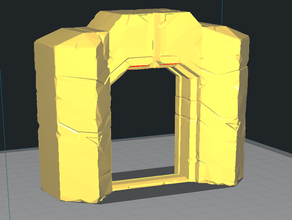 ancient stone gate wargaming toy & game accessories fantasy tabletop terrain 3d print model - Mito3D