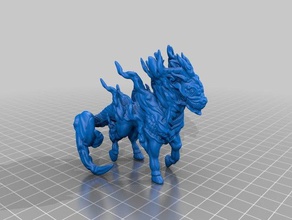 qilin juegos y juguetes no molestar dnd5e dnd miniatura kirin en las miniaturas monster 3d print model - Mito3D