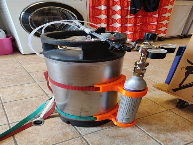 adaptador de co2 tubo cornelio barril diy la cerveza c02 homebrew 3D print model - Mito3D