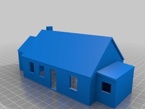 9 maison binalar ve yapılar mimarlık n ölçek 3d print model - Mito3D
