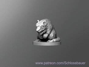 diseased giant rat toys & games dnd dungeons dragons tabletop 3d print model - Mito3D