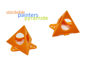 painters pyramide - stackable parts helper helpful malerpyramide painter painting 3d print model - Mito3D