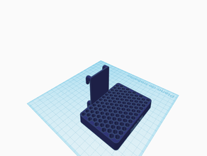 skadis support hexagonal de foret le bricolage bit titulaire ikea soutien 3d print model - Mito3D