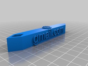 my customized luggage tag v5 keychains 3d print model - Mito3D