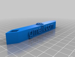 my customized luggage tag v7 keychains 3d print model - Mito3D