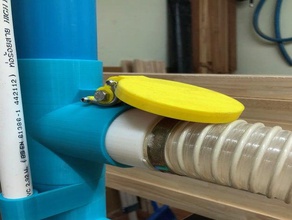 snap-on tubo de selim tee 60-60mm vácuo mola tampa máquinas-ferramentas sucção adaptador aspirador pó mangueira madeira o woodworking ferramentas para bancada trabalho workshop 3d print model - Mito3D