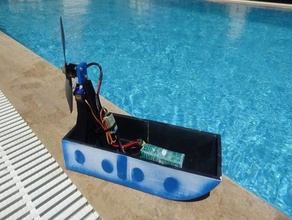 rc airboat swamp tekne r c araçlar bataklık teknesi 3d print model - Mito3D
