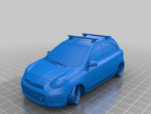 nissan march veículos março do veículo 3D print model - Mito3D