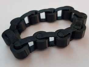 fidget banda preocupe imprimir lugar pulseiras pulseira brinquedo printinplace anel 3d print model - Mito3D