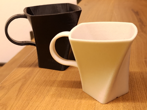 designer mug cup kitchen & dining 3d printing coffee design 3d print model - Mito3D