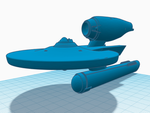 Federasyon kelvin tarzı tos cruiser 3d baskı 3d print model - Mito3D