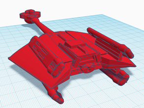 klingon greve cruiser A impressão 3d 3d print model - Mito3D