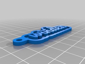 windex Schlüsselbund Schlüsselanhänger kundengebundene 3d print model - Mito3D