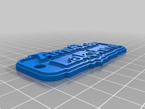 ragav al Anahtarlık özelleştirilmiş 3d print model - Mito3D