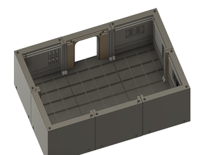 un abri bâtiments et structures de la base usine fallout shelter modulaire scifi underground 3d print model - Mito3D