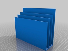 universalmaker's 50x170x100 customized letter organizer organization 3d print model - Mito3D