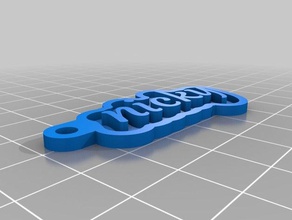 nicky keychains customized 3d print model - Mito3D