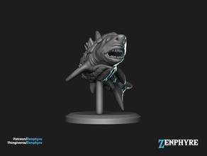 shell shark toy & game accessories 28mm dnd miniature sea 3d print model - Mito3D