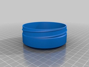 screww top 80 mm base containers customized 3d print model - Mito3D