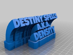 destiny office customized 3d print model - Mito3D