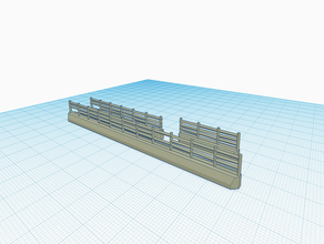 straight rail fence toy & game accessories acw wargaming project scenery terrain 3d print model - Mito3D