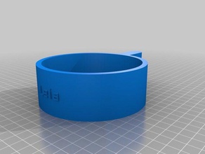 leia's food scoop name pets customized 3d print model - Mito3D