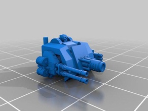 epic defiler remix toy & game accessories 40k 6mm chaos space marines 3d print model - Mito3D