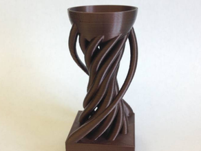 vaso de copo decoração 3d print model - Mito3D