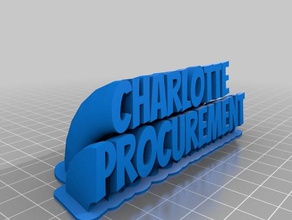 charlotte office customized 3d print model - Mito3D
