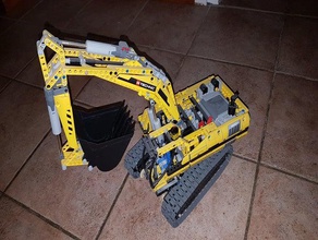 bucket lego technic 8043 excavator toy & game accessories 3d print model - Mito3D