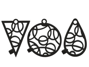 earring earrings 3d print model - Mito3D