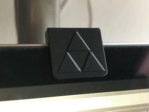 macbook pro kamera kapağı - legend zelda triforce tema bilgisayar laptop 3d print model - Mito3D