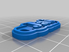 jas Schlüsselanhänger kundengebundene 3d print model - Mito3D
