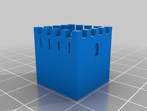 19mm torre cuadrada de 3 mm escala la impresión en 3d 3d print model - Mito3D