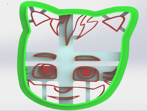 pj masques de chat garçon à l'emporte-pièce L'impression 3d emporte-pièces emporte-pièce 3d print model - Mito3D