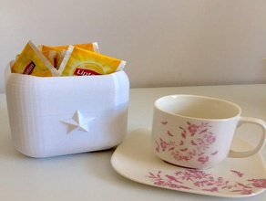boîte à thé cuisine et salle manger la cookie boisson 3d print model - Mito3D