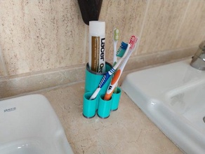 Zahnbürste können Bad 3d print model - Mito3D