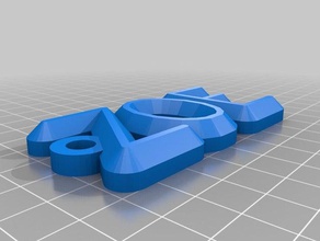meine maßgeschneiderte Namen Schlüsselanhänger zoe - Organisation kundengebundene 3d print model - Mito3D