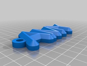 meine maßgeschneiderte Namen Schlüsselanhänger amy - Organisation kundengebundene 3d print model - Mito3D