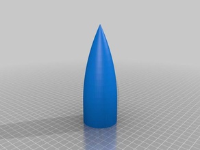 modelo de cohete cono nariz r c vehículos 3d print model - Mito3D