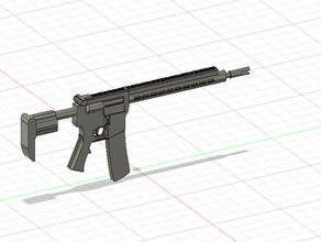 m4 dummy ar15 assoult m4a1 rifle 3d print model - Mito3D