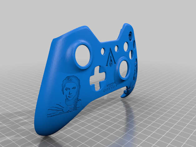 xbox s um controlador personalizado shell de assassins creed odyssey edição jogos vídeo aco assassino odys painel frontal plástico a pele enrole one 3D print model - Mito3D