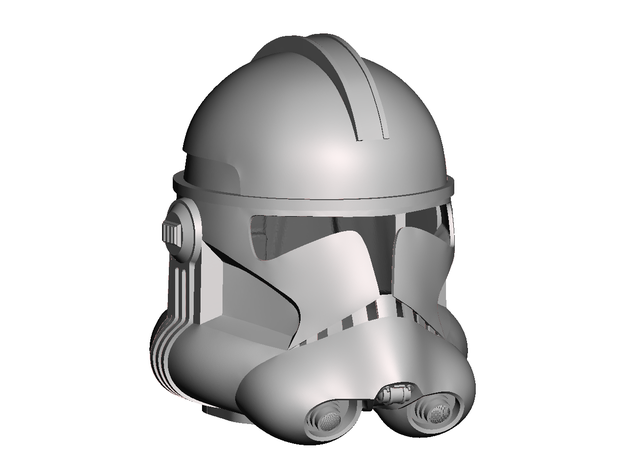 clonetrooper kask - faz ıı star wars kostüm zırh klon clone trooper helemt cosplay 2 aşama 3D print model - Mito3D