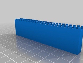 23mm wall parapet 3d printing 3d print model - Mito3D