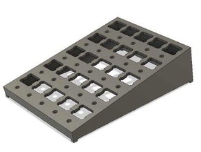 mechanical keyboard switch 25 slots lube station computer cherry mx 3d print model - Mito3D