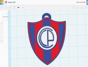 cerro porte o - llavero sinais e logotipos os acessórios do cpc paraguai 3d print model - Mito3D