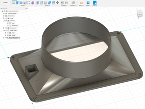 epax x1 arrière couvre L'imprimante 3d de pièces la ventilation 3d print model - Mito3D