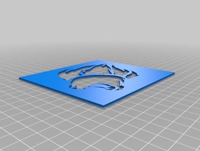 lion garde pochoir l'art des outils personnalisé 3d print model - Mito3D