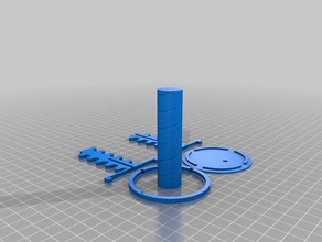 il mio personalizzato helix antenna elicoidale telaio 5 avvolgimento modello fai da te su misura 3d print model - Mito3D
